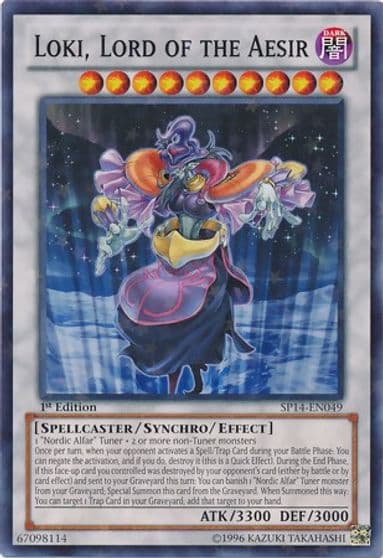 Loki Lord of the Aesir Starfoil Star Pack 2014 Yu-Gi-Oh! card