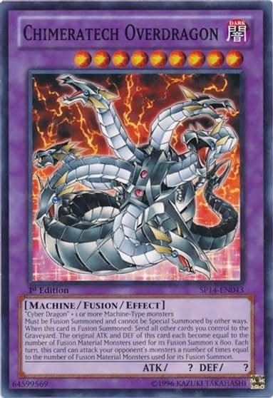 Chimeratech Overdragon Starfoil Star Pack 2014 Yu-Gi-Oh! card