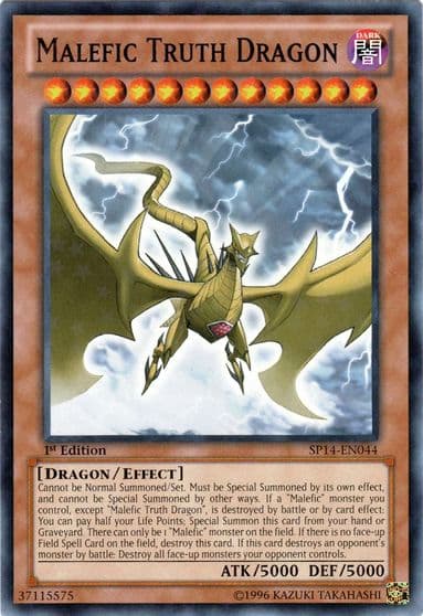 Malefic Truth Dragon Starfoil Star Pack 2014 Yu-Gi-Oh! card