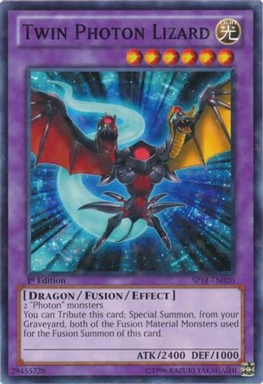 Twin Photon Lizard Starfoil Star Pack 2014 Yu-Gi-Oh! card