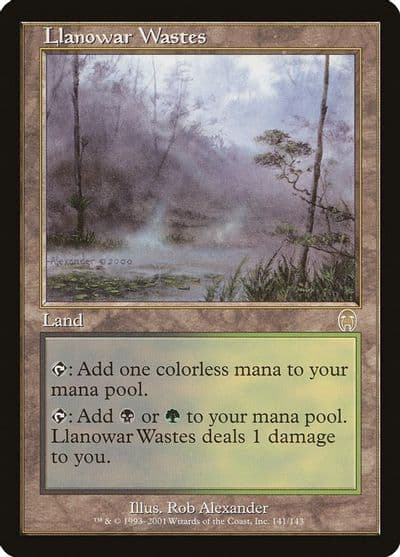 Llanowar Wastes Apocalypse Magic card