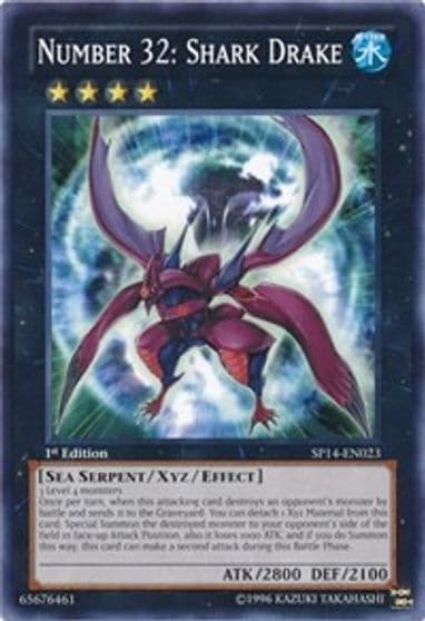 Number 32 Shark Drake Star Pack 2014 Yu-Gi-Oh! card