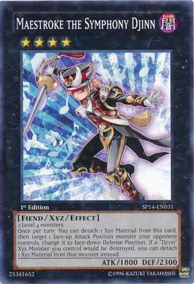 Maestroke the Symphony Djinn Starfoil Star Pack 2014 Yu-Gi-Oh! card