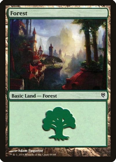 Forest 86 Duel Decks: Jace vs. Vraska Magic card