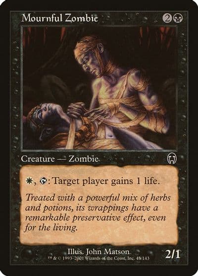 Mournful Zombie Apocalypse Magic card