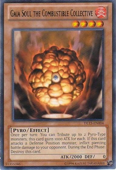 Gaia Soul the Combustible Collective Green Duelist League Promo Yu-Gi-Oh! card