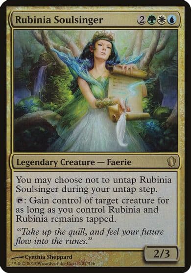 Rubinia Soulsinger Commander 2013 Oversize Cards Magic card