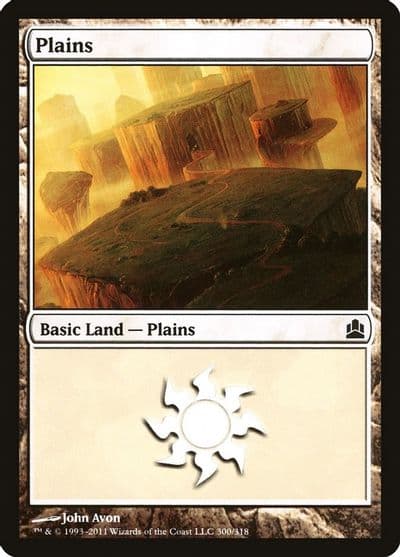 Plains 300 Commander Magic card