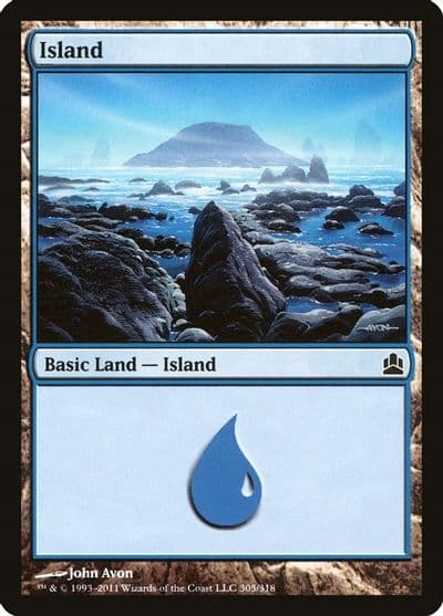 Island 305 Commander Magic card