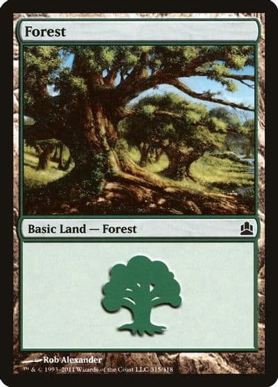 Forest 315 Commander Magic card