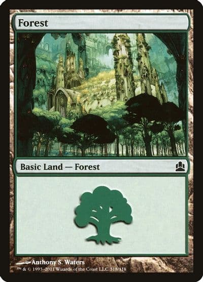 Forest 318 Commander Magic card