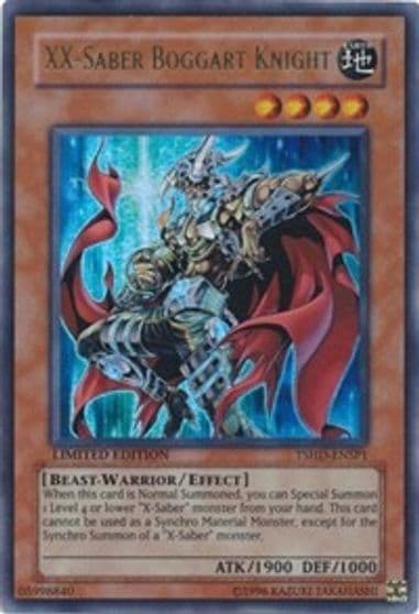 XX Saber Boggart Knight TSHD ENSP1 The Shining Darkness Yu-Gi-Oh! card