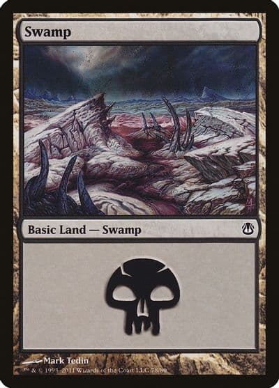 Swamp 78 Duel Decks: Ajani vs. Nicol Bolas Magic card
