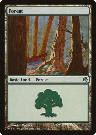Forest 71 Duel Decks: Phyrexia vs. the Coalition Magic card