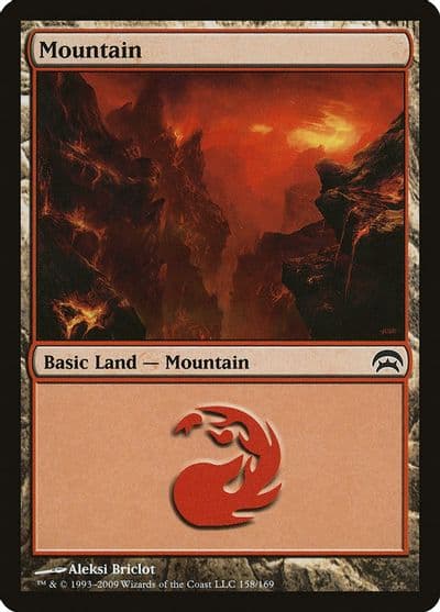 Mountain 158 Planechase Magic card