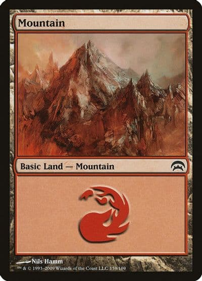Mountain 159 Planechase Magic card