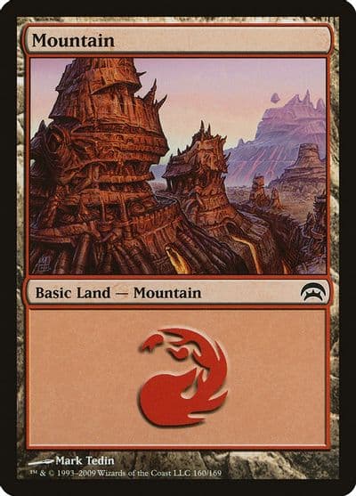 Mountain 160 Planechase Magic card