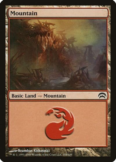 Mountain 164 Planechase Magic card