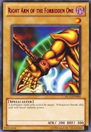 Right Arm of the Forbidden One Red Duelist League Promo Yu-Gi-Oh! card