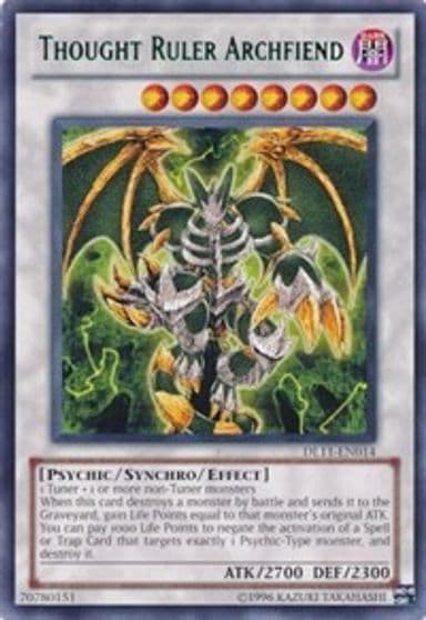 Thought Ruler Archfiend Blue Duelist League Promo Yu-Gi-Oh! card