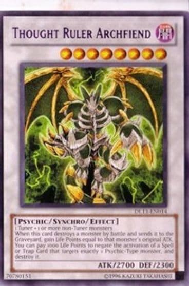 Thought Ruler Archfiend Purple Duelist League Promo Yu-Gi-Oh! card