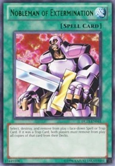 Nobleman of Extermination Green Duelist League Promo Yu-Gi-Oh! card