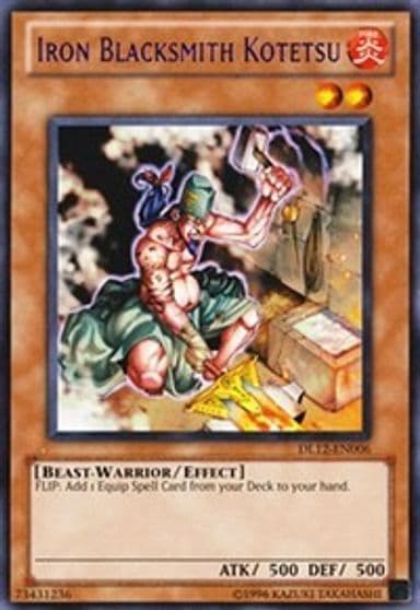 Iron Blacksmith Kotetsu Purple Duelist League Promo Yu-Gi-Oh! card