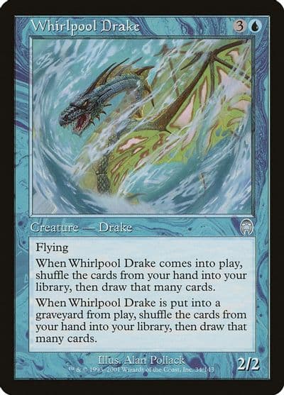 Whirlpool Drake Apocalypse Magic card