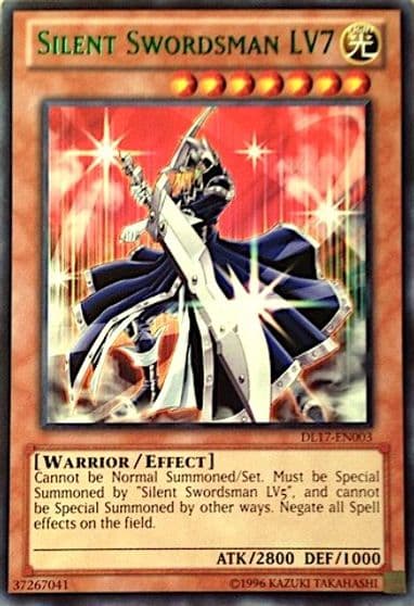 Silent Swordsman LV7 Green Duelist League Promo Yu-Gi-Oh! card