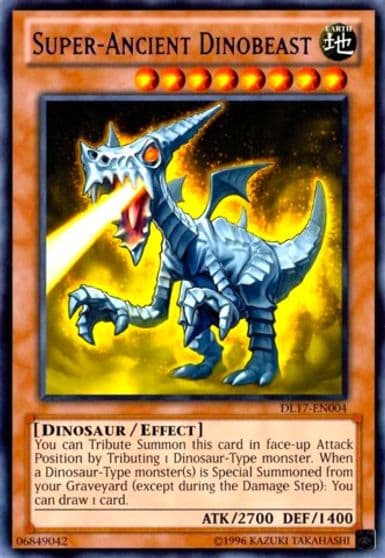 Super Ancient Dinobeast Blue Duelist League Promo Yu-Gi-Oh! card