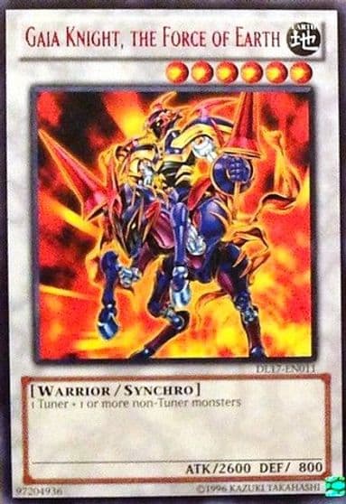 Gaia Knight the Force of Earth Red Duelist League Promo Yu-Gi-Oh! card