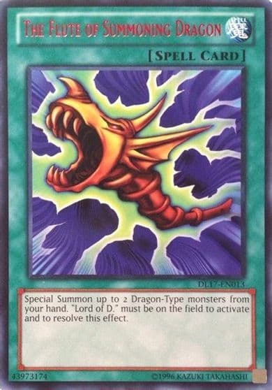 The Flute of Summoning Dragon Red Duelist League Promo Yu-Gi-Oh! card