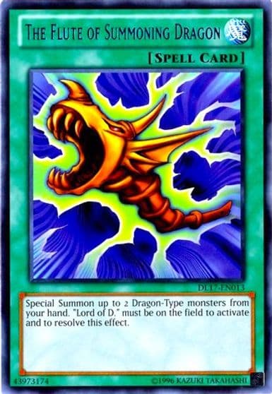 The Flute of Summoning Dragon Blue Duelist League Promo Yu-Gi-Oh! card