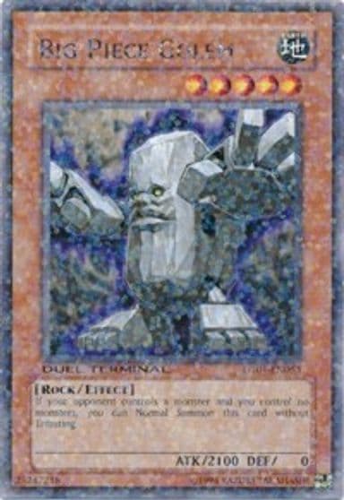 Big Piece Golem Duel Terminal 1 Yu-Gi-Oh! card