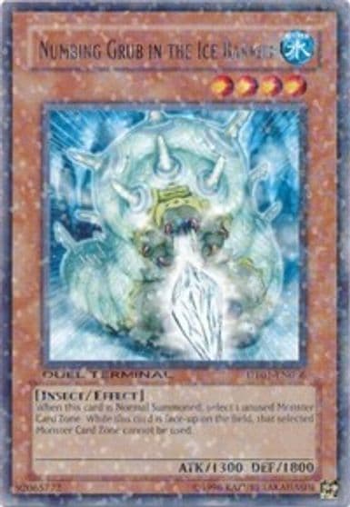 Numbing Grub in the Ice Barrier Duel Terminal 1 Yu-Gi-Oh! card