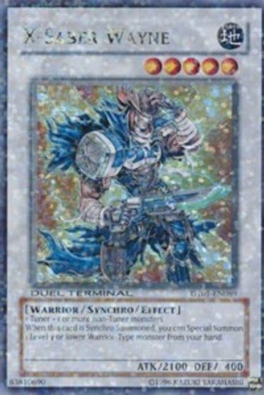 X Saber Wayne Duel Terminal 1 Yu-Gi-Oh! card