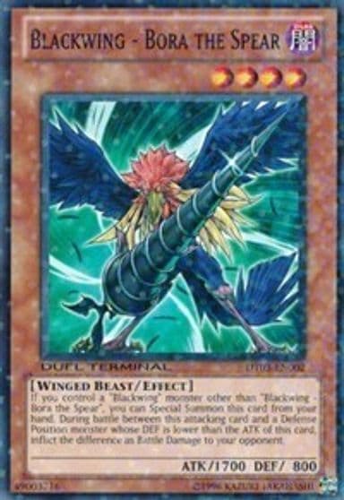 Blackwing Bora the Spear Duel Terminal 3 Yu-Gi-Oh! card
