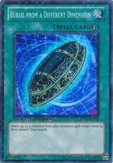 Burial from a Different Dimension Duel Terminal 3 Yu-Gi-Oh! card