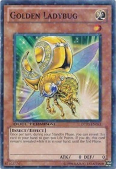Golden Ladybug Duel Terminal 3 Yu-Gi-Oh! card