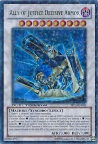 Ally of Justice Decisive Armor Duel Terminal 3 Yu-Gi-Oh! card