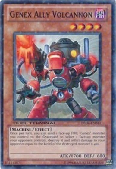 Genex Ally Volcannon Duel Terminal 4 Yu-Gi-Oh! card