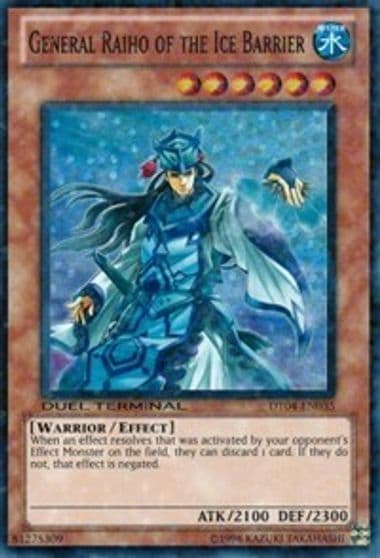 General Raiho of the Ice Barrier Duel Terminal 4 Yu-Gi-Oh! card