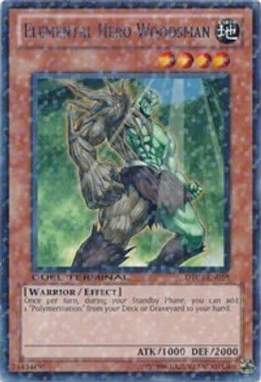 Elemental Hero Woodsman Duel Terminal 4 Yu-Gi-Oh! card