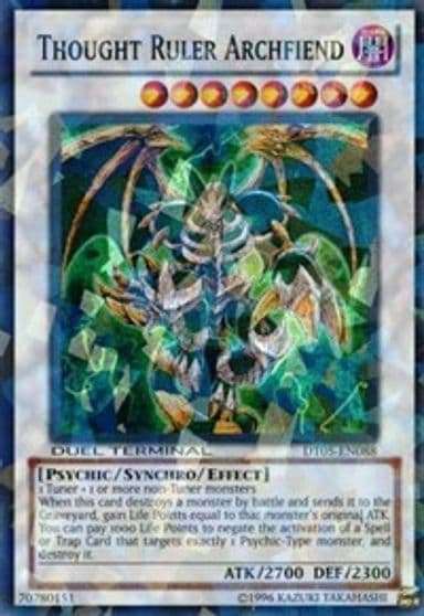 Thought Ruler Archfiend Duel Terminal 5 Yu-Gi-Oh! card