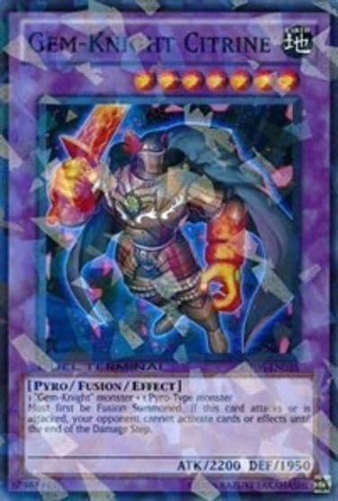 Gem Knight Citrine Duel Terminal 6 Yu-Gi-Oh! card