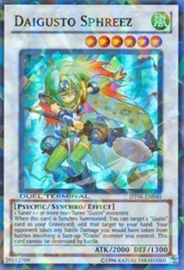 Daigusto Sphreez Duel Terminal 6 Yu-Gi-Oh! card