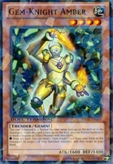 Gem Knight Amber Duel Terminal 6 Yu-Gi-Oh! card