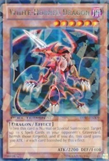 White Horned Dragon Duel Terminal 7 Yu-Gi-Oh! card