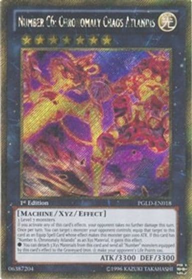 Number C6 Chronomaly Chaos Atlandis Premium Gold Yu-Gi-Oh! card