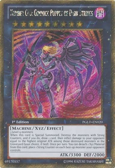 Number C40 Gimmick Puppet of Dark Strings Premium Gold Yu-Gi-Oh! card